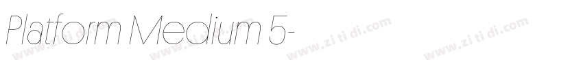 Platform Medium 5字体转换